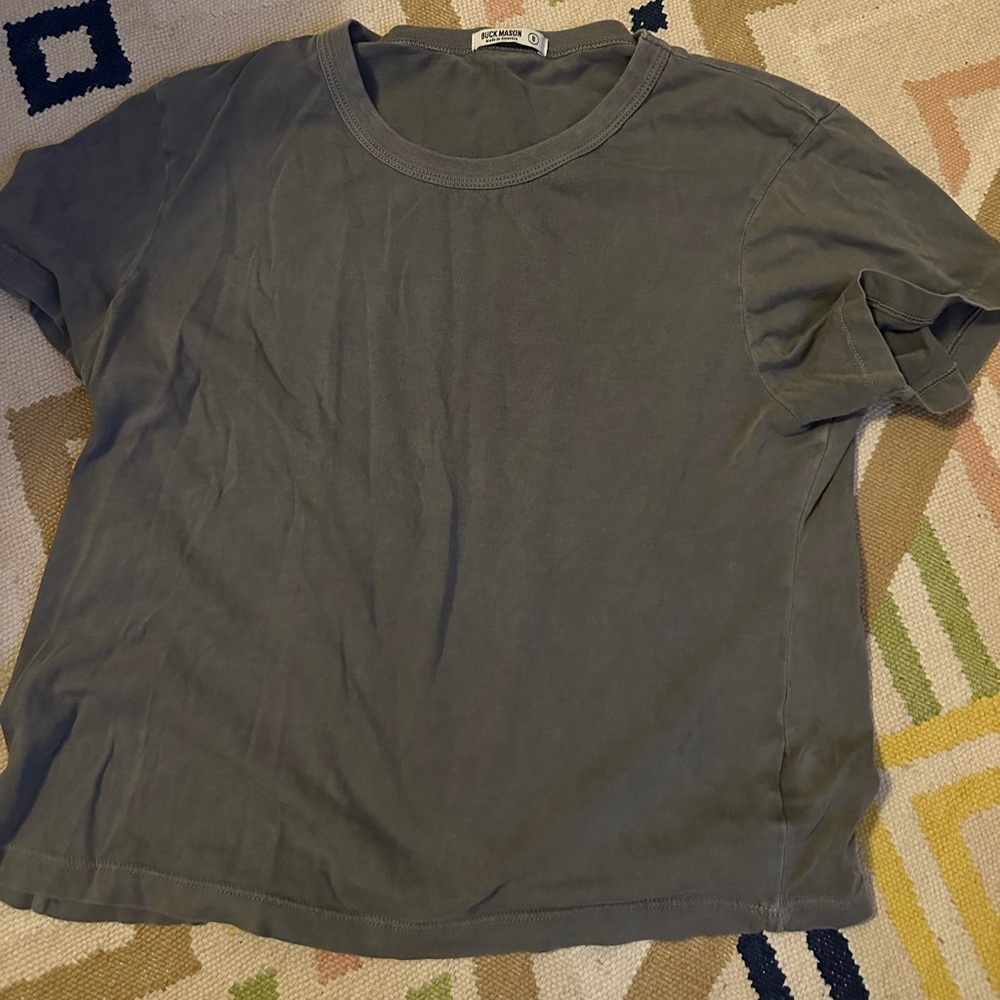 Buck Mason Washed Gray Tee